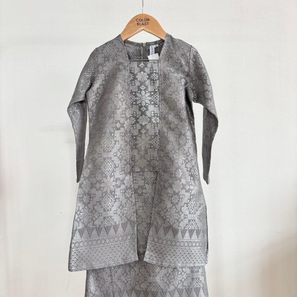 Kebaya Wilda Kids in Gray (K717(K)-1)