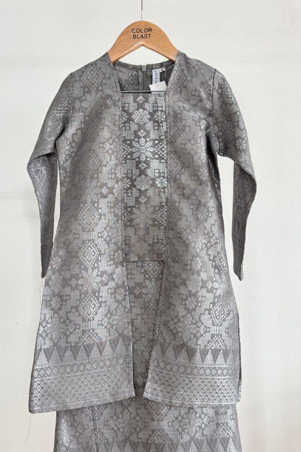 Kebaya Wilda Kids in Gray (K717(K)-1)