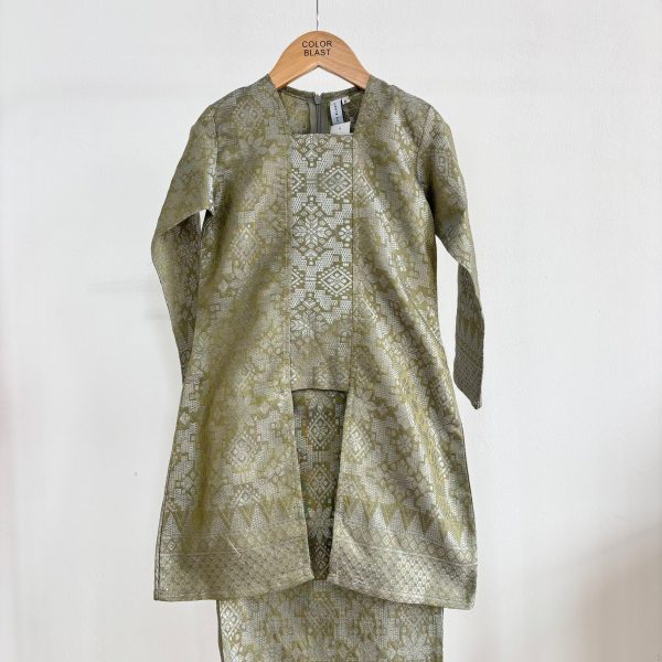 Kebaya Wilda Kids in Olive (K717(K)-2)