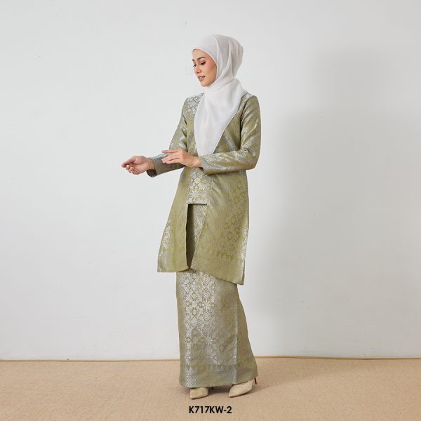 Kebaya Wilda in Olive (K717KW-2) - Image 3