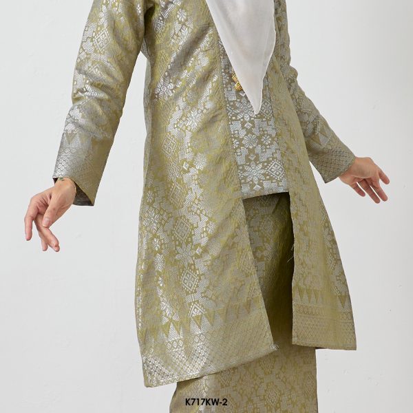 Kebaya Wilda in Olive (K717KW-2) - Image 2