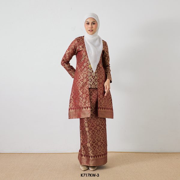 Kebaya Wilda in Dark Red (K717KW-3)