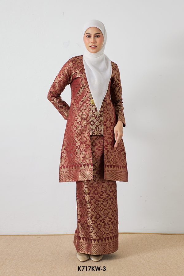 Kebaya Wilda in Dark Red (K717KW-3)