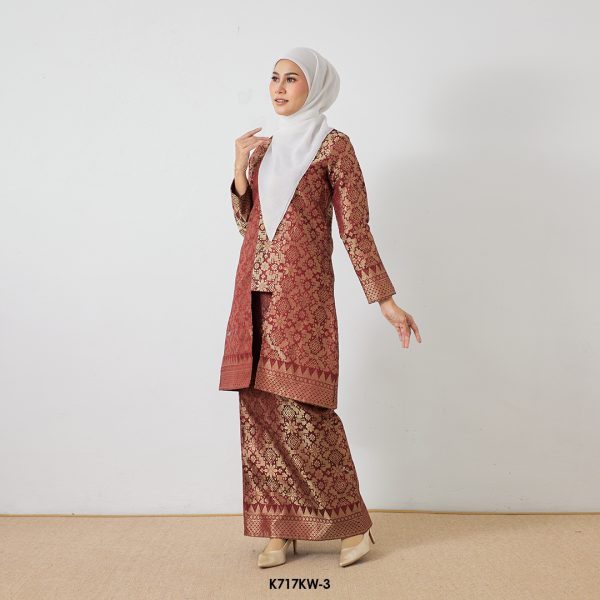 Kebaya Wilda in Dark Red (K717KW-3) - Image 3