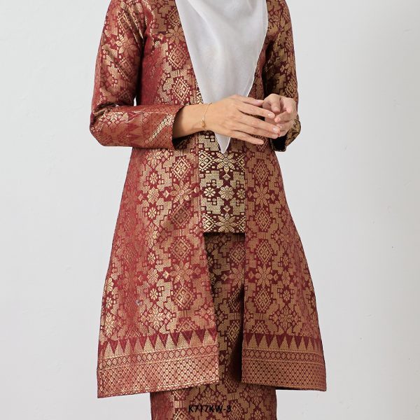 Kebaya Wilda in Dark Red (K717KW-3) - Image 2