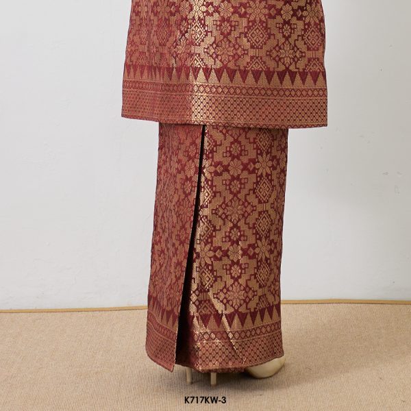 Kebaya Wilda in Dark Red (K717KW-3) - Image 4