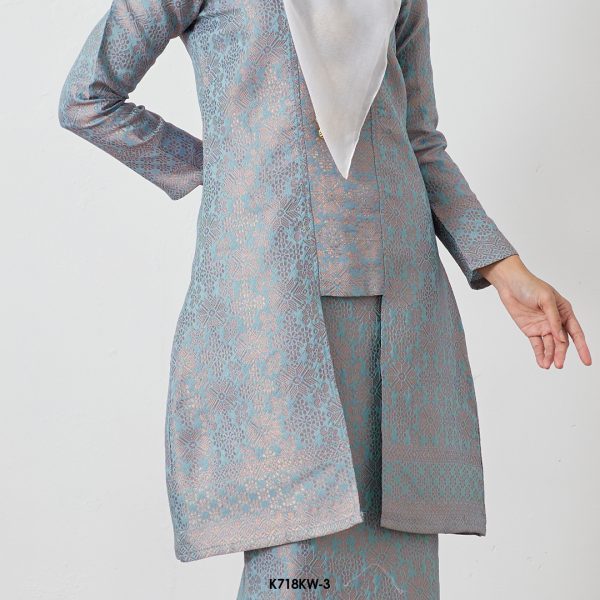 Kebaya Wilda in Turquoise Blue (K718KW-3) - Image 2