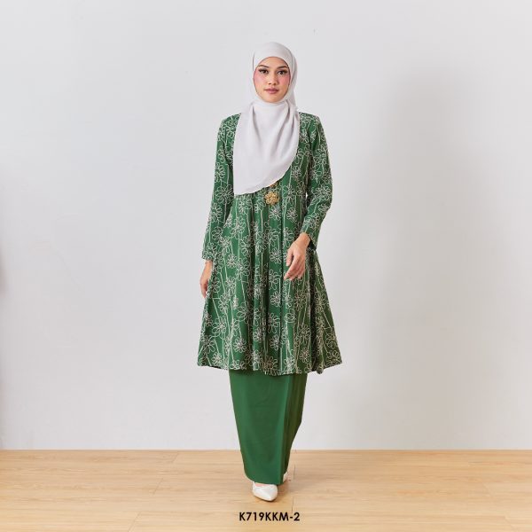 Kebarung Kalthom Sulam in Forest Green (K719KKM-2)