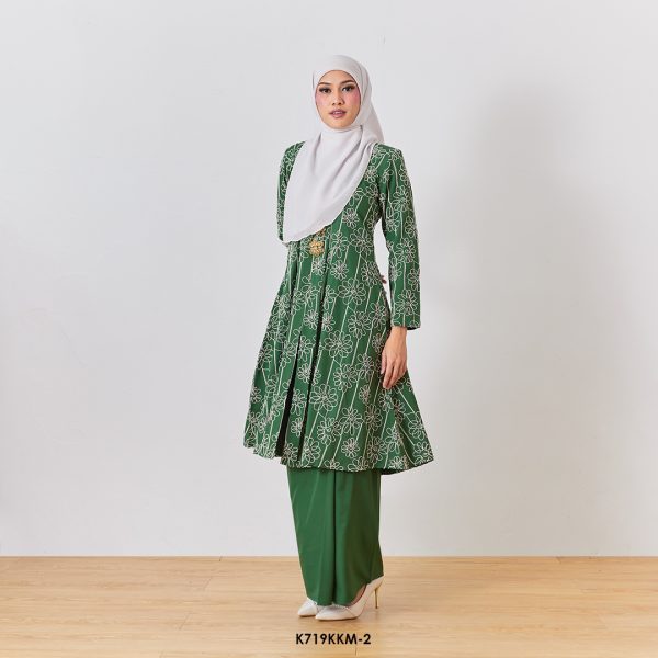 Kebarung Kalthom Sulam in Forest Green (K719KKM-2) - Image 3