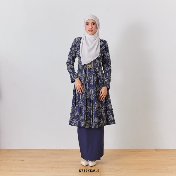 Kebarung Kalthom Sulam in Dark Blue (K719KKM-5)