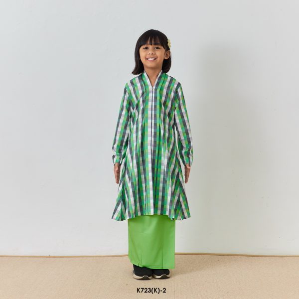 Kebarung Kalthom 2.0 Scallop Kids in Spring Green (K723(K)-2)