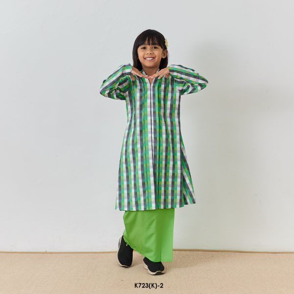 Kebarung Kalthom 2.0 Scallop Kids in Spring Green (K723(K)-2) - Image 3