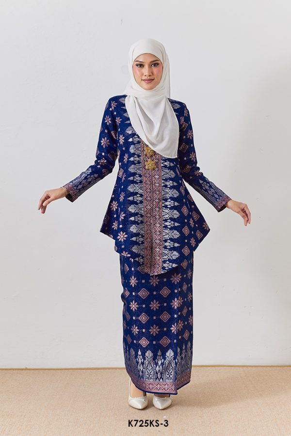 Kebaya Saloma in Midnight Blue (K725KS-3)