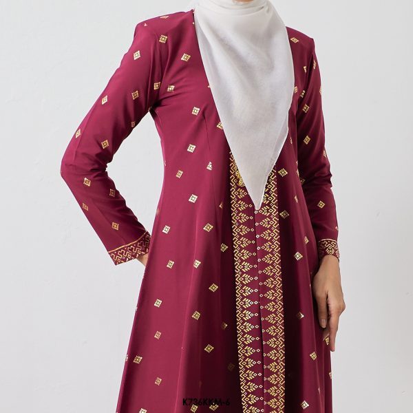 Kebarung Kalthom Glitter in Maroon (K736KKM-6) - Image 2