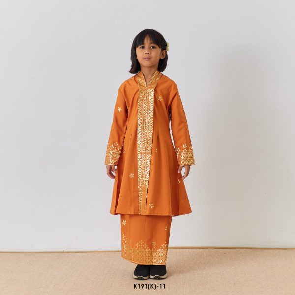 Kebarung Kalthom Glitter Kids in Tangerine (K191(K)-11)