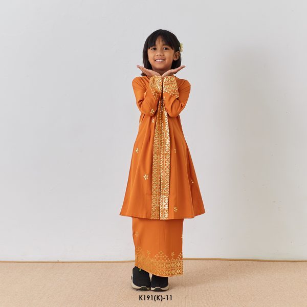 Kebarung Kalthom Glitter Kids in Tangerine (K191(K)-11) - Image 3