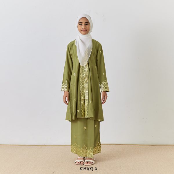 Kebarung Kalthom Glitter Kids in Olive (K191(K)-3)