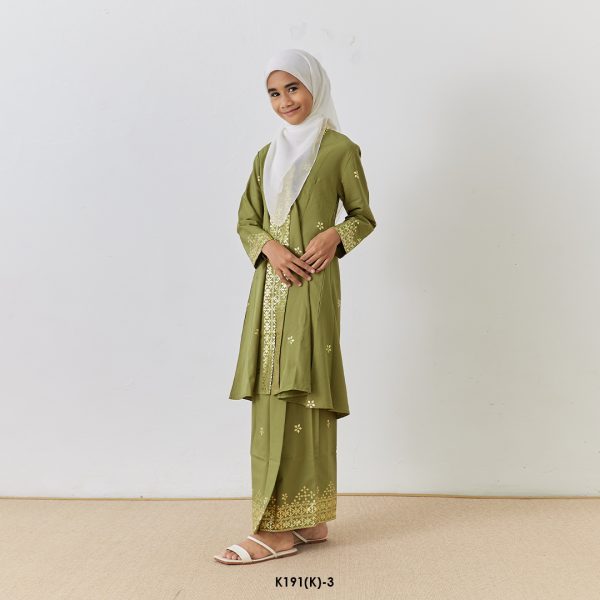 Kebarung Kalthom Glitter Kids in Olive (K191(K)-3) - Image 2