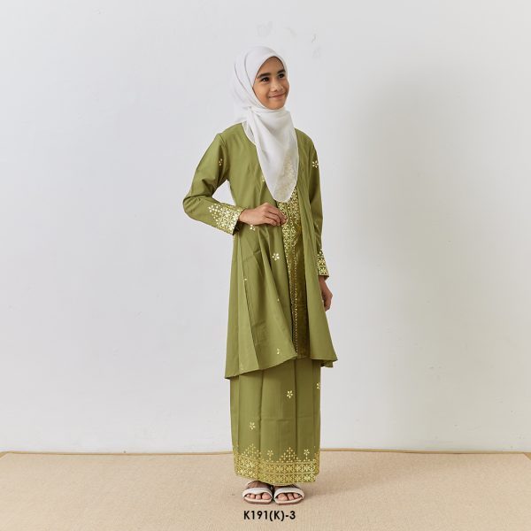 Kebarung Kalthom Glitter Kids in Olive (K191(K)-3) - Image 3