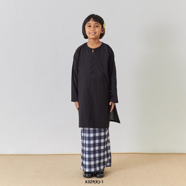 Rosie Kurung Kids in Black (K329(K)-1)