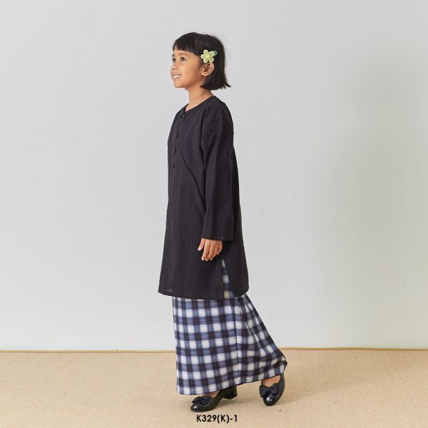 Rosie Kurung Kids in Black (K329(K)-1) - Image 2