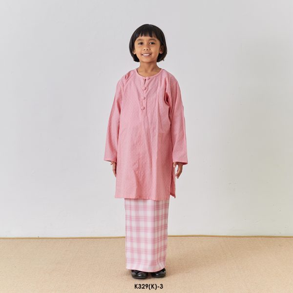 Rosie Kurung Kids in Pink (K329(K)-3)