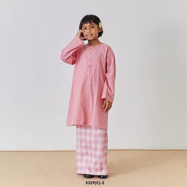 Rosie Kurung Kids in Pink (K329(K)-3) - Image 2