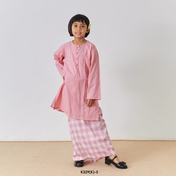 Rosie Kurung Kids in Pink (K329(K)-3) - Image 3