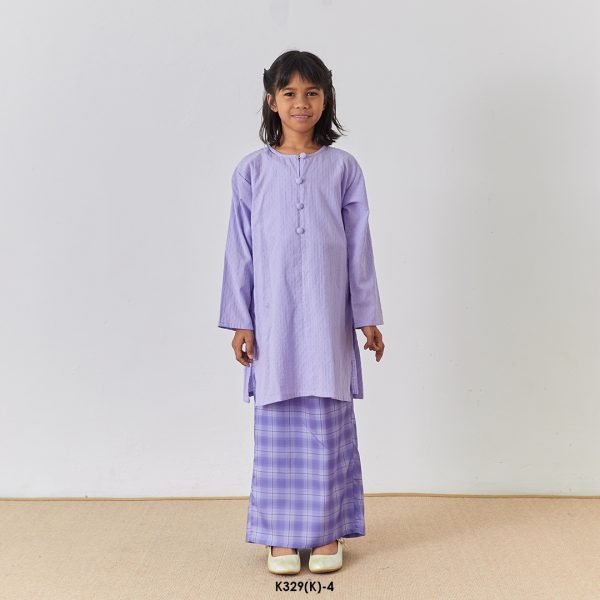 Rosie Kurung Kids in Lavender (K329(K)-4)