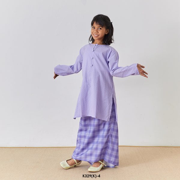 Rosie Kurung Kids in Lavender (K329(K)-4) - Image 2