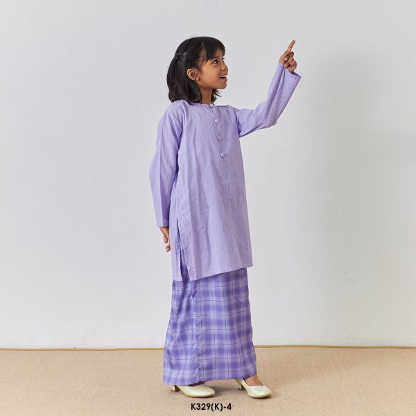 Rosie Kurung Kids in Lavender (K329(K)-4) - Image 3