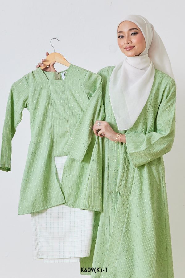 Kebaya Wilda 2.0 Kids in Mint (K609(K)-1)