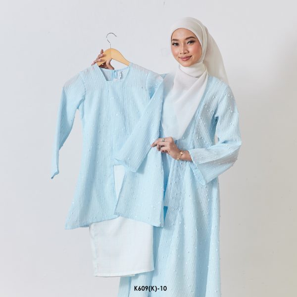 Kebaya Wilda 2.0 Kids in Baby Blue (K609(K)-10)