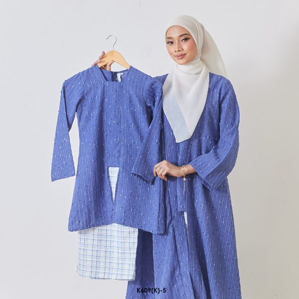 Kebaya Wilda 2.0 Kids in Blueberry (K609(K)-5)