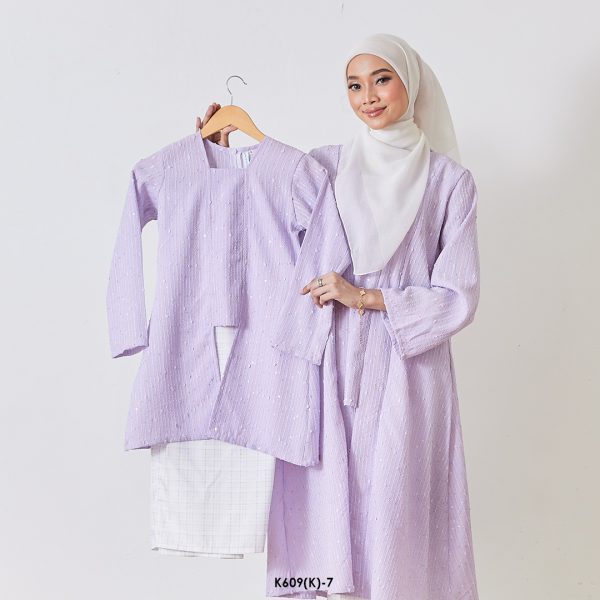 Kebaya Wilda 2.0 Kids in Lilac (K609(K)-7)