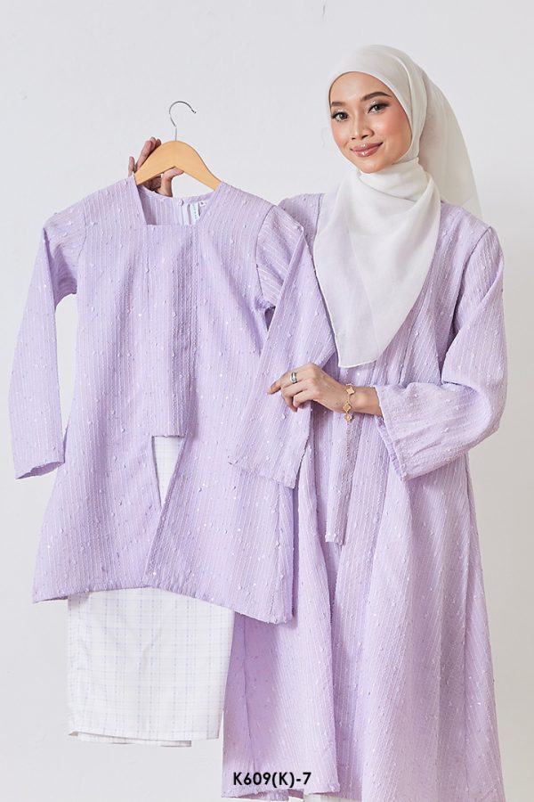 Kebaya Wilda 2.0 Kids in Lilac (K609(K)-7)