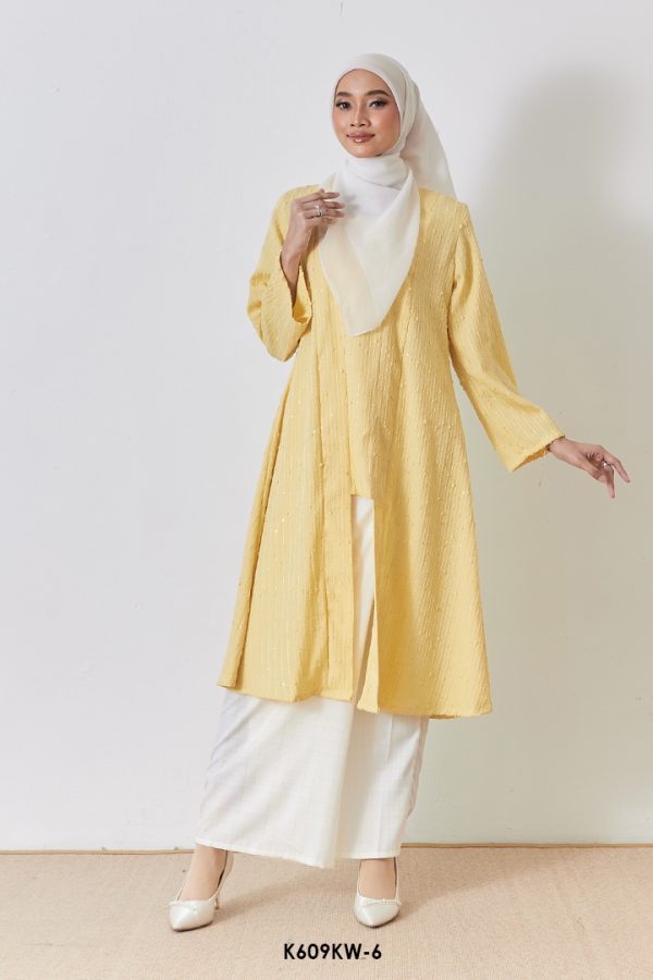 Kebaya Wilda 2.0 in Soft Yellow (K609KW-6)