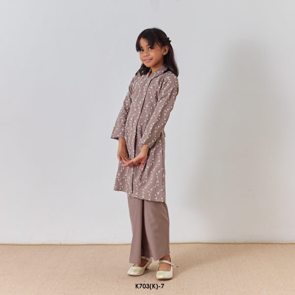 Kebarung Kalthom Sulam Kids in Maple Brown (K703(K)-7) - Image 2