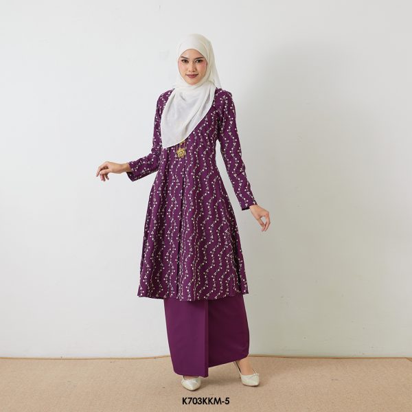 Kebarung Kalthom Sulam in Imperial Purple (K703KKM-5)