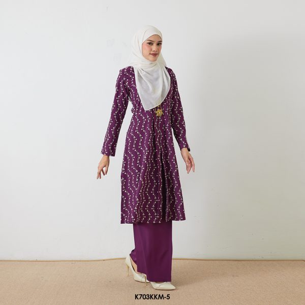 Kebarung Kalthom Sulam in Imperial Purple (K703KKM-5) - Image 3