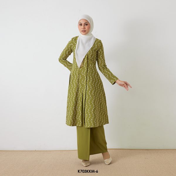 Kebarung Kalthom Sulam in Olive (K703KKM-6)