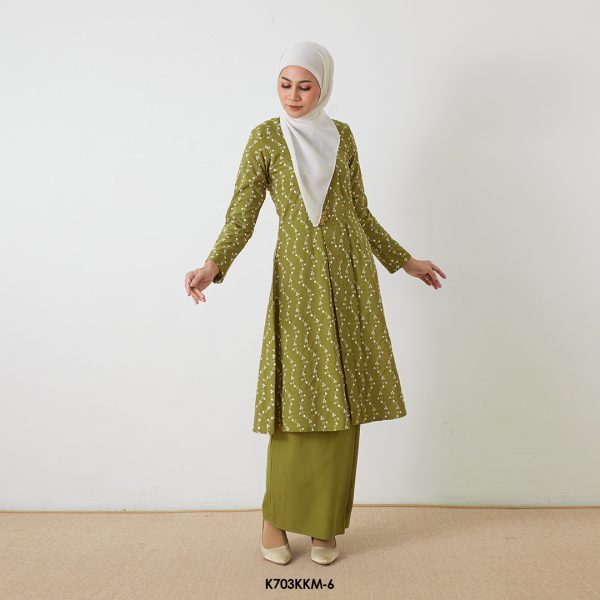 Kebarung Kalthom Sulam in Olive (K703KKM-6) - Image 3