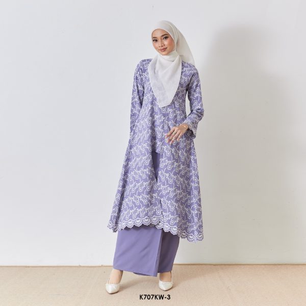 Kebaya Wilda Sulam in Heather Purple (K707KW-3)