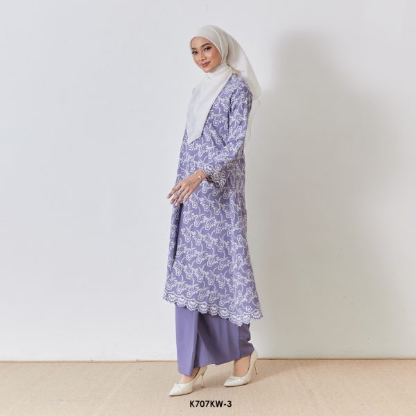 Kebaya Wilda Sulam in Heather Purple (K707KW-3) - Image 3
