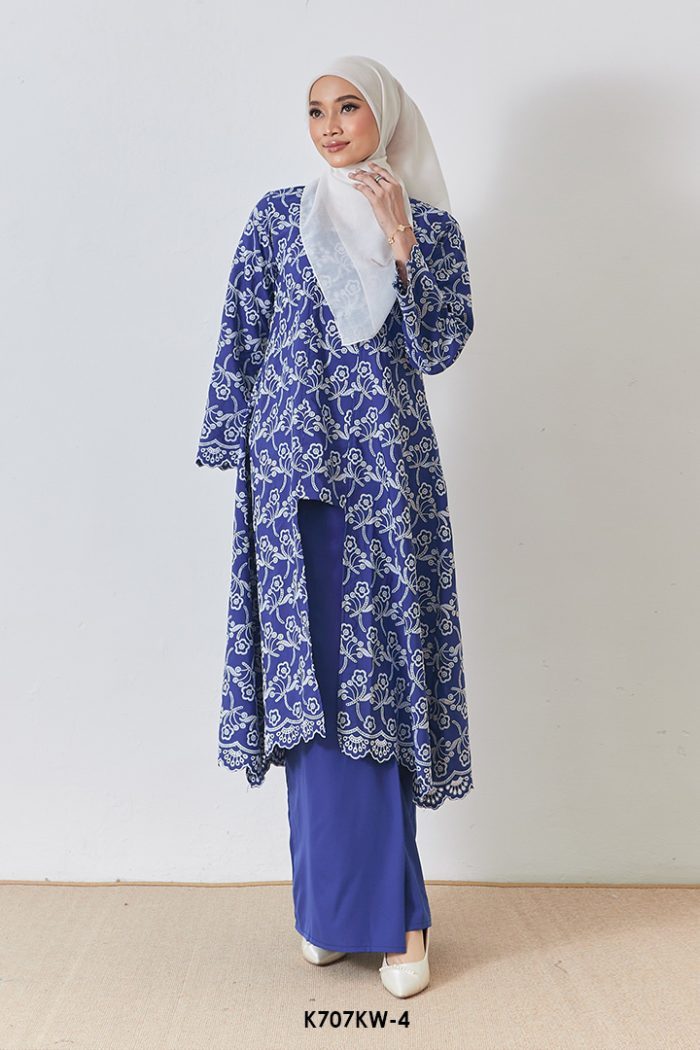 Kebaya Wilda Sulam in Navy Blue (K707KW-4)