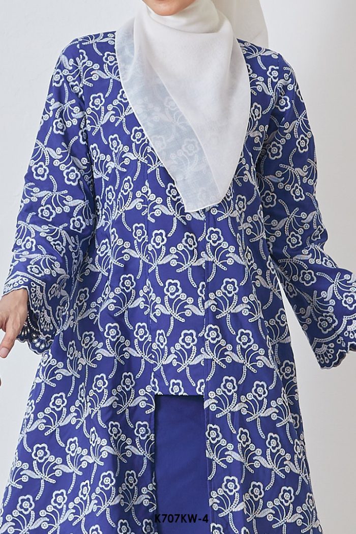 Kebaya Wilda Sulam in Navy Blue (K707KW-4)