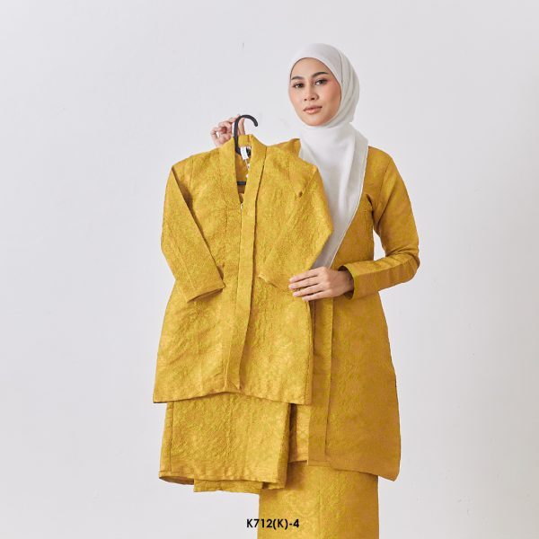 Kebarung Fateema Kids in Olive Yellow (K712(K)-4)