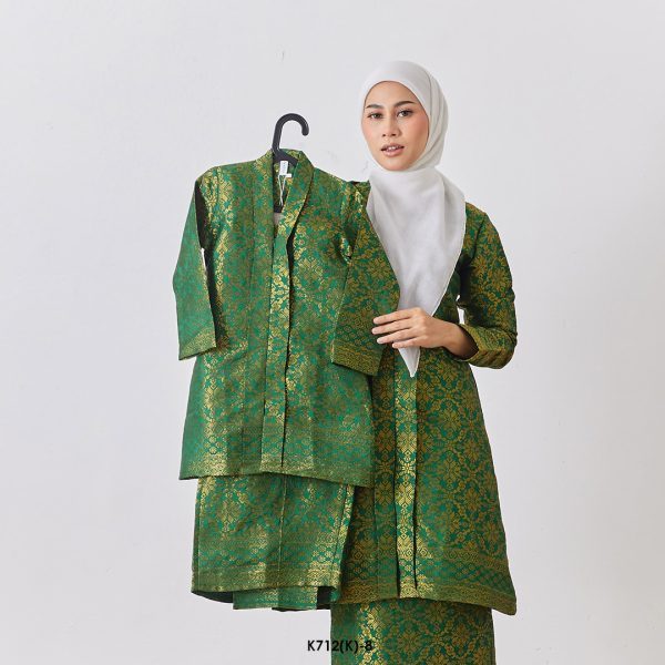 Kebarung Fateema Kids in Emerald (K712(K)-8)