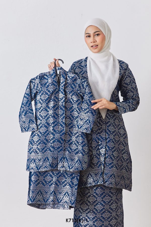 Kebarung Fateema Kids in Dark Blue (K713(K)-1)