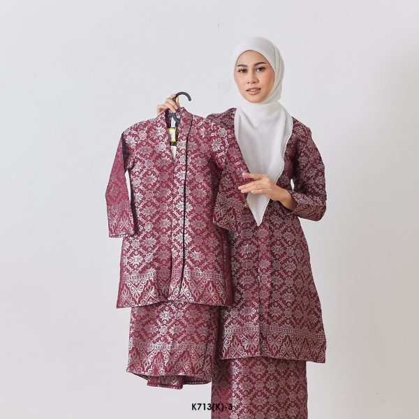 Kebarung Fateema Kids in Burgundy (K713(K)-3)